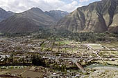 Urubamba valley, dominated by the imposing summits of the Cordillera de Vilcabamba